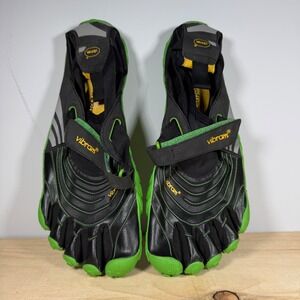 KomodoSport Shoes Mens 43 Black Green FiveFingers  Barefoot Training Vibram Sole
